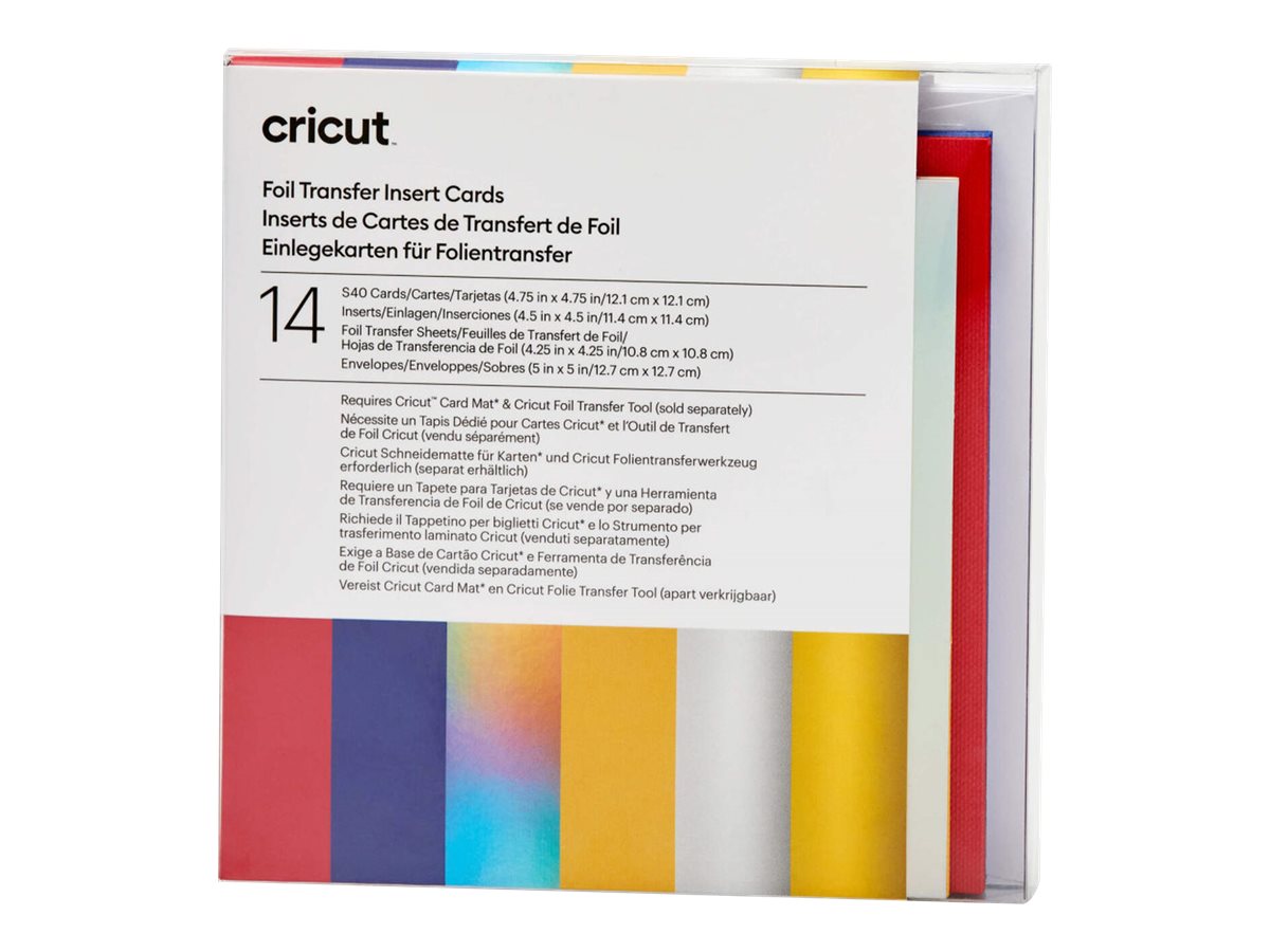 Cricut Celebration Sampler Folientransferkit Rot, Blau