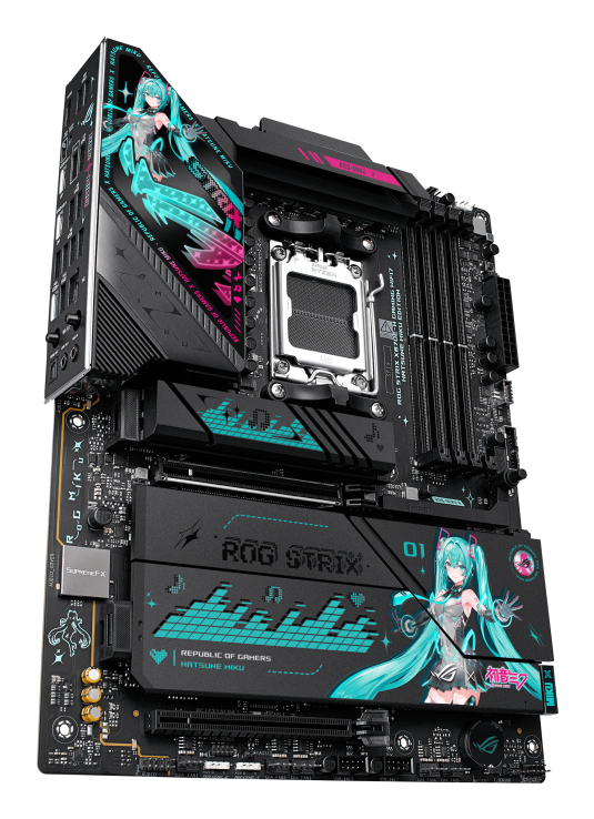 ASUS ROG STRIX X870E-H GAMING WIFI7 Hatsune Miku Edition Mainboard Sockel AM5 AMD X870E ATX Wi-Fi 7