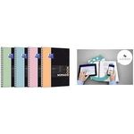 Oxford Studium Collegeblock NOMADBOOK Pastell, A4+, Seyès 80 Blatt, 4-fach gelocht, 90 g/qm Optik Papier, PP-Deckel, - 1 Stück (400180726)