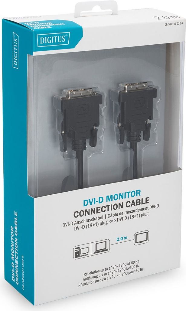 DIGITUS DVI-Kabel Single Link (DB-320107-020-S)