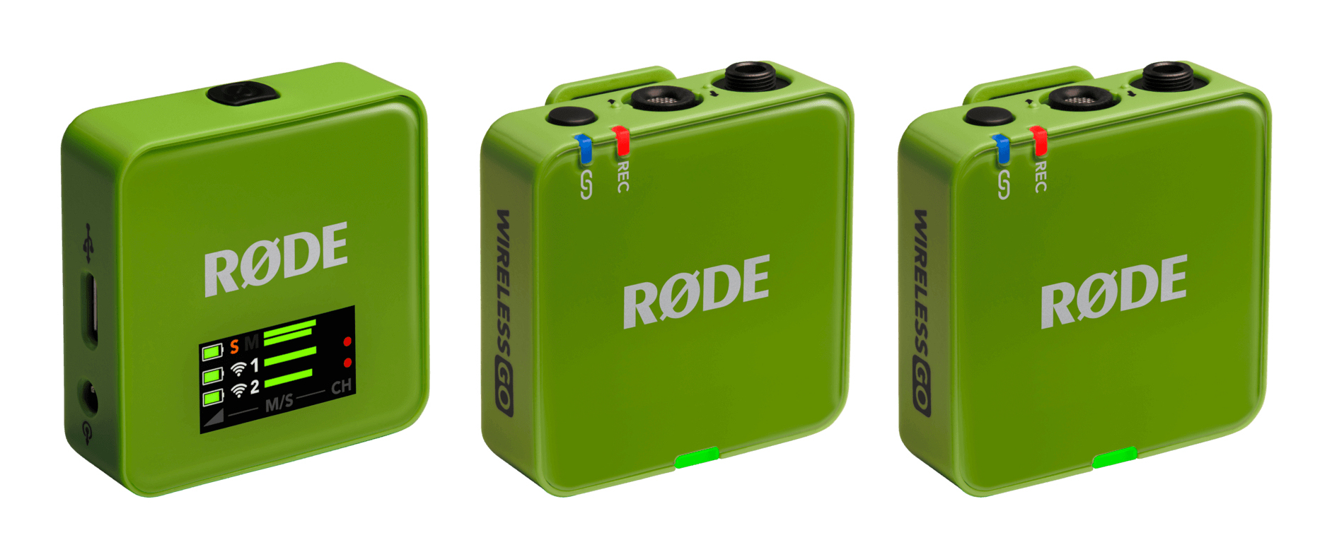 RODE Wireless GO Gen 3 Kabelloses Mikrofonsystem 260 m Reichweite 7 h Akku Grün