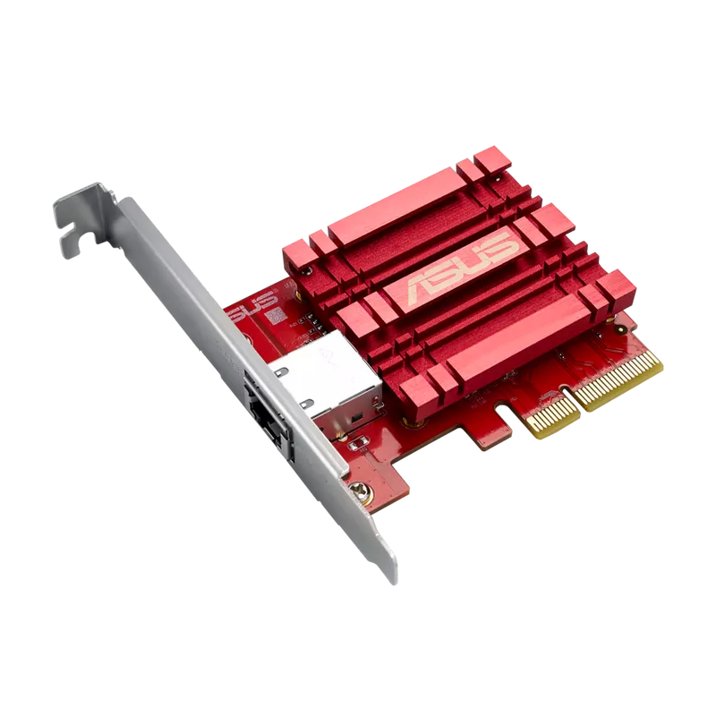 ASUS XG-C100C V2 LAN Adapter - 10 Gbit/s LAN, RJ45, PCIe, abwärtskompatibel (90IG0760-MO0B00) (geöffnet)