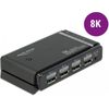 DeLOCK DisplayPort 1,4 Switch 2 x 2 DisplayPort in to 1 x 2 DisplayPort out 8K - Video/Audio-Schalter - Desktop (87750)