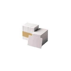 Zebra Plastikkarte, 500 Stück Plastikkarte mit Magnetstreifen, LOCO, 0,76mm, Dicke: 30mil, 500 Stück, Farbe: weiß (104523-112)