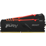 Kingston FURY Beast RGB DIMM Kit 32GB, DDR4-3200, CL16-20-20  (KF432C16BB2AK2/32)