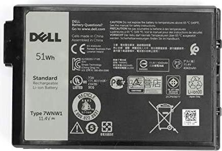 Dell Battery 51WHR 3 Cell Lithium Ion (DPPRD)