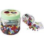 Hama Bügelperlen maxi, in Kunststoffdose, grüner Deckel Durchmesser Bügelperle maxi: 10,0 mm, - 1 Stück (00008792)