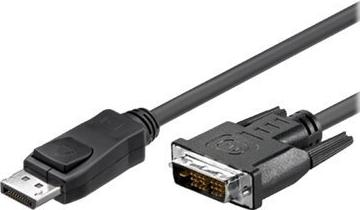 DisplayPort 1.1 auf DVI Anschlusskabel, schwarz, 2 m Hersteller: Techly (ICOC-DSP-C-020)