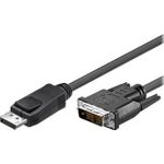 DisplayPort 1.1 auf DVI Anschlusskabel, schwarz, 2 m Hersteller: Techly (ICOC-DSP-C-020)