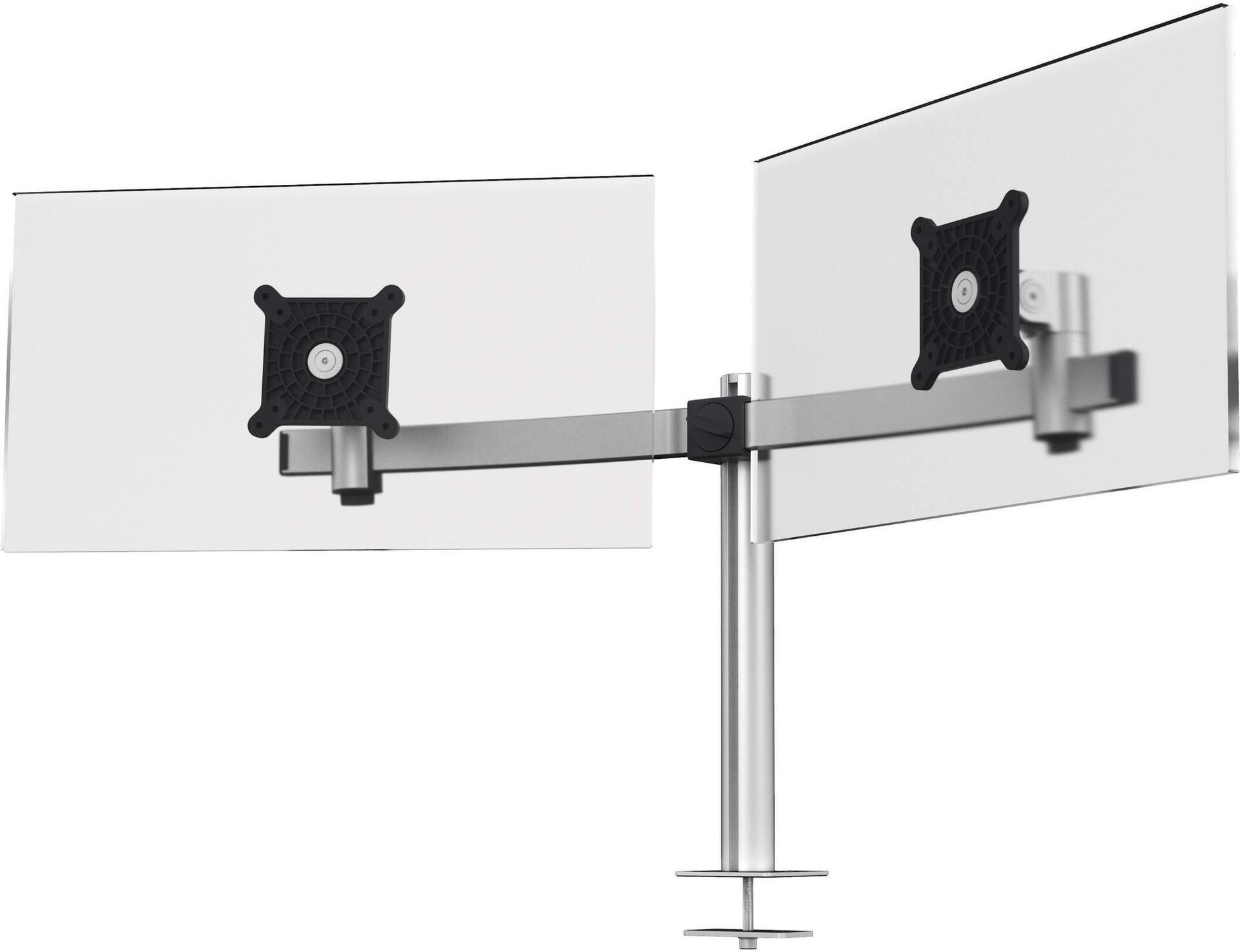 DURABLE Monitor Halterung PRO für 2 Monitore 21"–27" 8 kg Silber