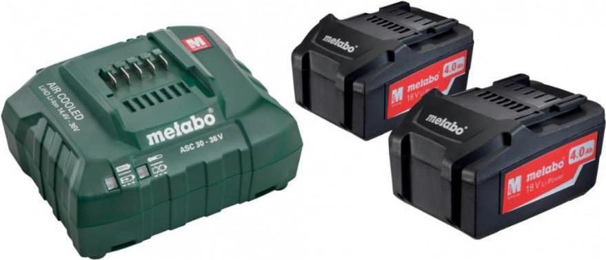 Metabo Akku-Basic-Set 2 Akku 18V 4Ah Basic-Set4.0Ah+2Ak. (685050000)