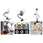 LogiLink Smartphone-Ringlicht-Klemmhalterung, 85 mm für Smartphone von 10,16 cm (AA0150)