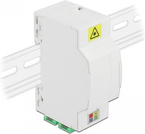 Delock Optical Fiber Connection Box for DIN Rail 4 x SC Simplex (86543)