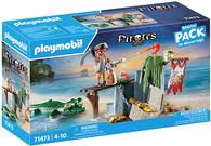 PLAYMOBIL 71473 Pirates Starter Pack Pirat mit Alligator (71473)