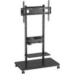 Equip Bodenstandhalter 50"-90"/1TFT Mobil+Ablage sw (650635)