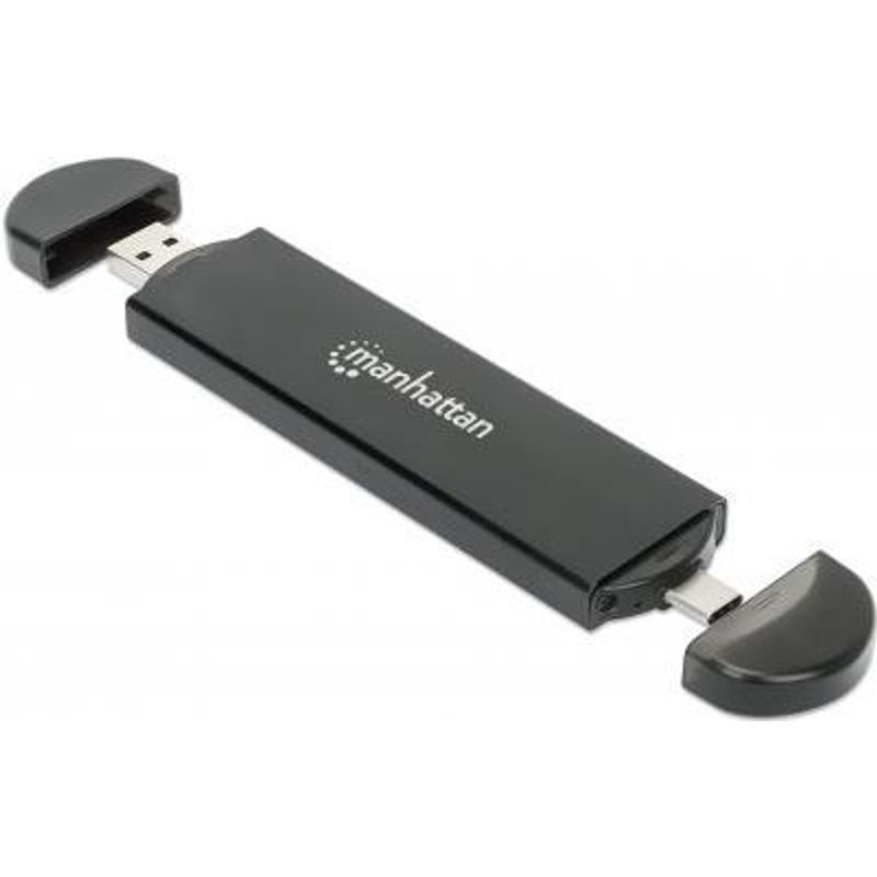 MANHATTAN M.2 NVMe und SATA SSD USB-Festplattengehäuse USB 3.2 Gen  