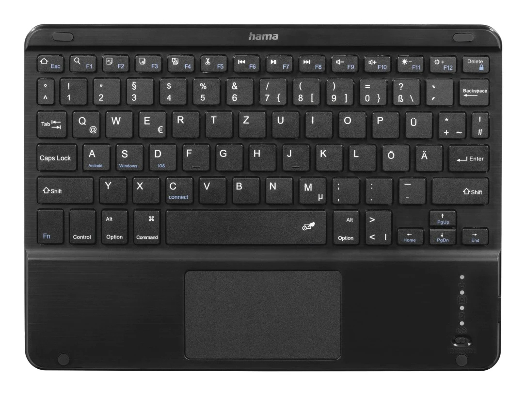 Hama Premium Tablet-Hülle mit Tastatur für Apple iPad 11 (10,9") Bluetooth Schwarz