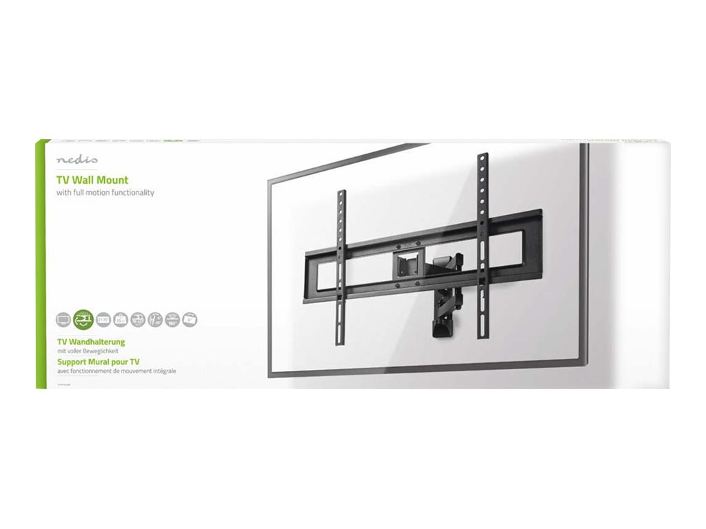 Nedis TVWM1550BK Wandhalterung Vollbeweglich 37"-70" 25 kg VESA 600x400 Schwarz