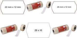 agipa Etiketten für Preisauszeichner, 22 x 12 mm kompatibel zu Meto 822 & 722, Open/Blitz P7 & P8, Swing (100914)