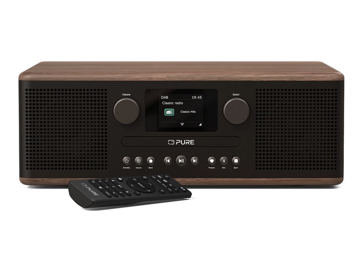 Pure Classic C-D6 Audiosystem 30 W Stereo Schwarz, Walnuss