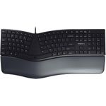 Cherry Desktop KC 4500 ERGO [PN] Ergonomic black +++ geschwungene ergonomische Tastatur, kabelgebunden (JK-4500PN-2)