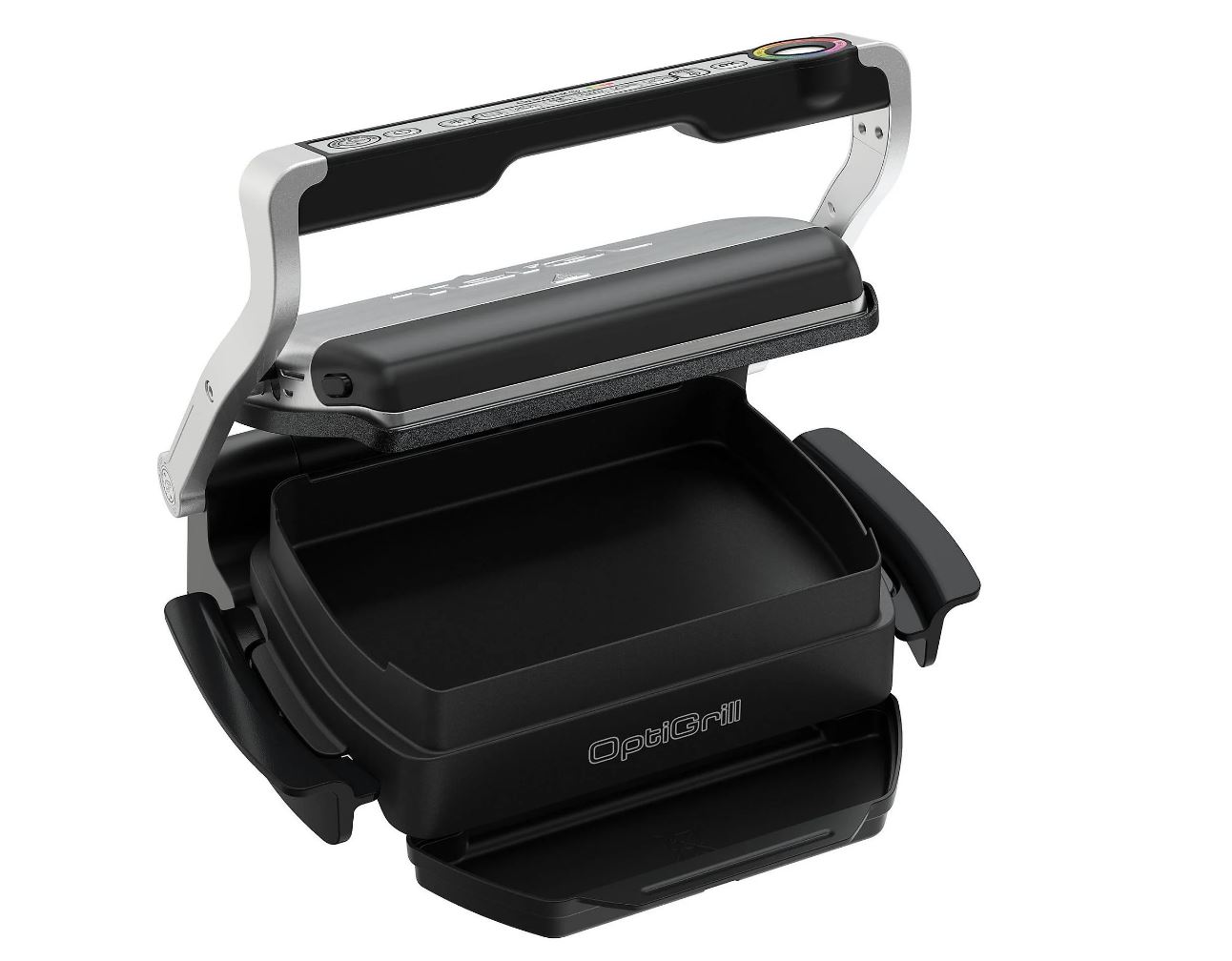 Tefal OptiGrill+ GC714D Kontaktgrill 2000 W 600 cm² Edelstahl
