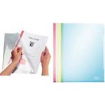 LEITZ Sichthülle Super Premium, A5, PVC, glasklar, 0,15 mm oben und seitlich offen, dokumentenecht, Hartfolie (4155-00-00)
