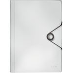 LEITZ Projektmappe Solid, A4, PP, 6 Fächer, weiß 5 Fächer mit Beschriftungstaben inkl. Beschriftungsschild - 1 Stück (4579-10-01)