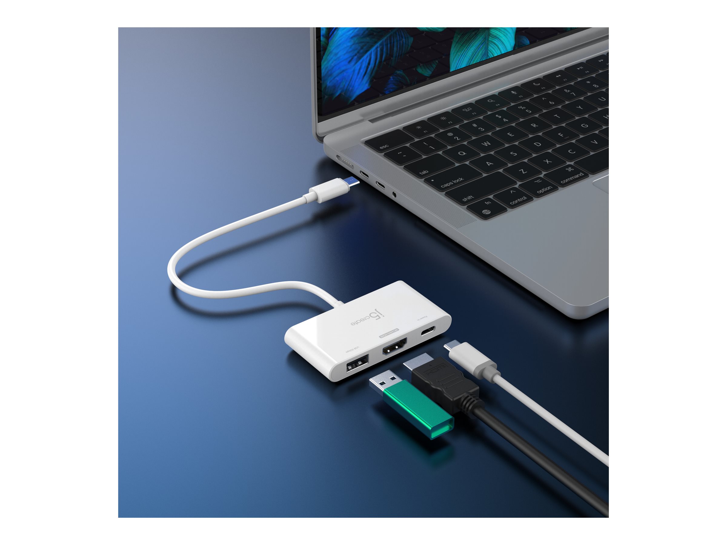 j5create JCA399 USB-C HDMI Adapter 4K144Hz 100W PD Weiß