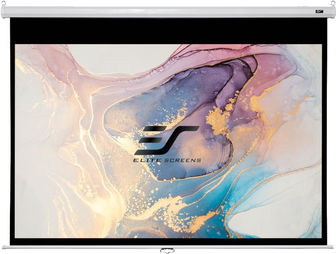 Elite Screens Manual Series M71XWS1 Rollo Leinwand 71" (180 cm) 1:1 MaxWhite Weiß