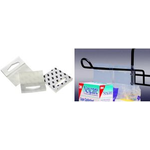 3M ScotchPad Hang-Tabs 1076, Rundlochung, 50,8 x 50,8 mm selbstklebende Aufhänger für die hängende Warenpräsentation (1076)