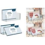 EUROPEL Visitenkartenhalter, 1 Fach, transparent aus Polystryol, geeignet für Kartenformat 55 x 95 mm, - 1 Stück (350090)