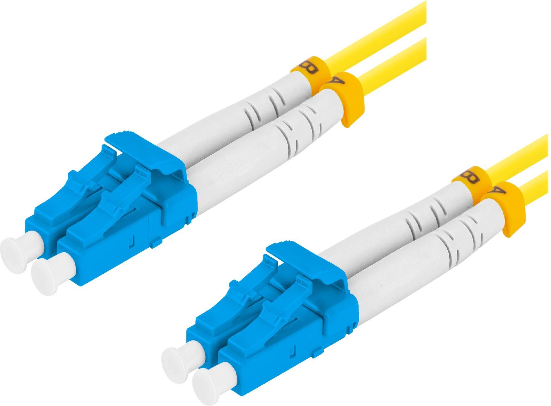 Lanberg Fiber Patchk. SM LC/UPC-LC/UPC DUPLEX 5m G657A1 (FO-LULU-SD11-0050-YE)