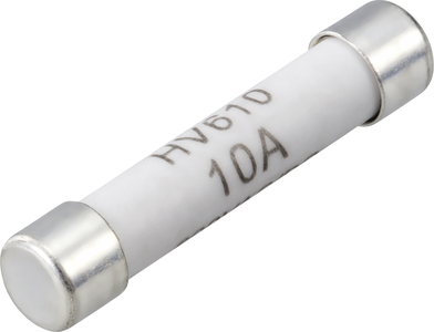 VOLTCRAFT VC 100er Fuse Multimetersicherung (Ø x L) 6.35 mm x 31.8 mm 10 A 600 V/AC, 600 V/DC Flink -F- Inhalt 1 St. (VC-14933145)