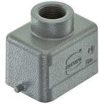 HART Tüllengeh.-Obert.M20 19300061440 gerader Kabelausgang niedr.Bauform 1 (19300061440)