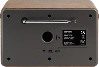 ALAN DR 862 Tragbares DAB+ FM Radio 15 h Grau, Holz
