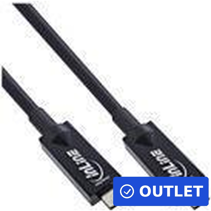 InLine® USB 3.2 Gen.2 AOC Kabel, USB Typ-C Stecker/Stecker, schwarz, 10m (35799A) (geöffnet)