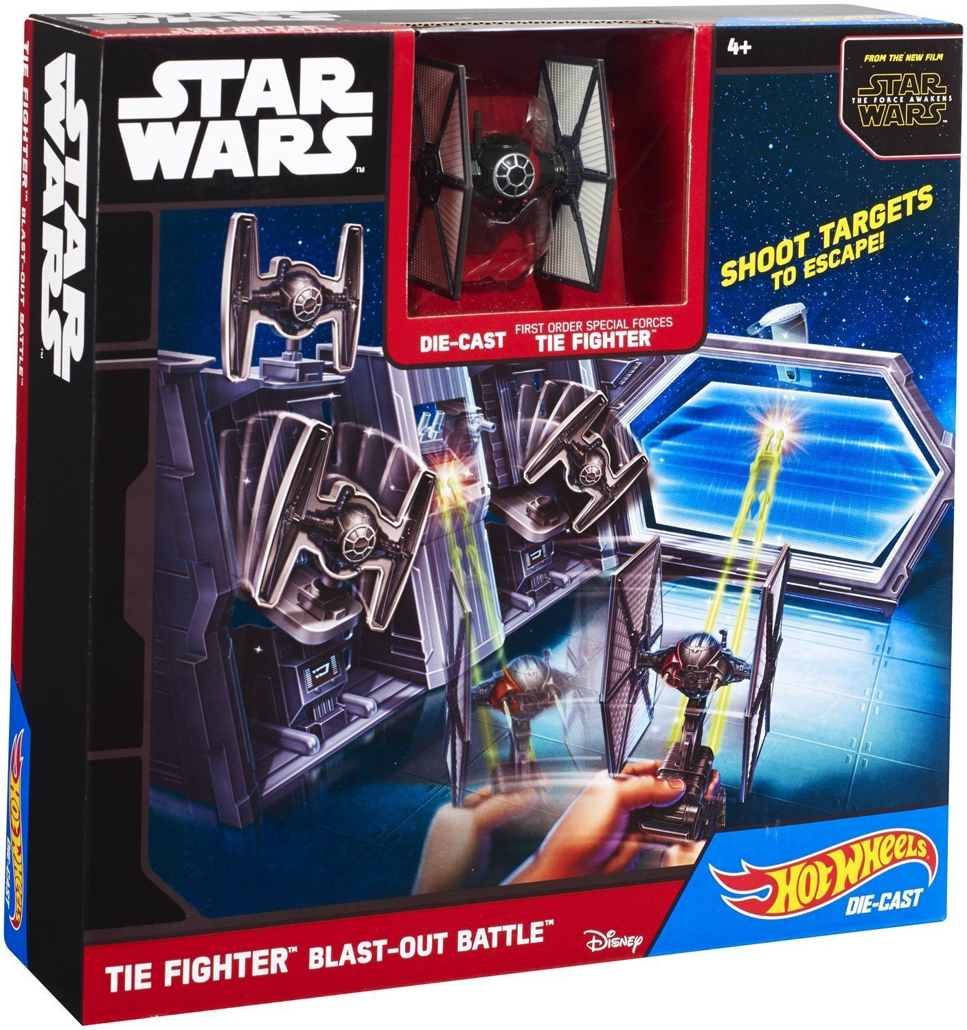 Mattel Hot Wheels Star Wars Tie Fighter Blast-Out Battle Set Mehrfarbig