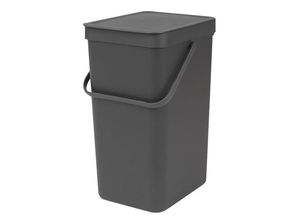 Brabantia Sort & Go Mülleimer 16 l Rechteckig Grau