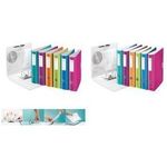 LEITZ Ordner Active WOW, 180 Grad, 60 mm, blau DIN A4, runder Rücken, aus Polyform, Oberflächenstruktur - 1 Stück (1007-00-36)