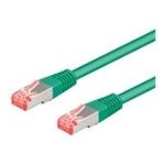 Wentronic Goobay CAT 6a Patchkabel, S/FTP (PiMF), Grün, 10 m - LSZH halogenfrei, Kupfer (93702)