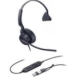 Yealink UH46 Mono 1308242 Headset – USB-C/USB-A – monaural – Noise-Cancelling – 35mm Lautsprecher – Wideband-Audio – 3-Mikrofon-Technologie – Schwarz