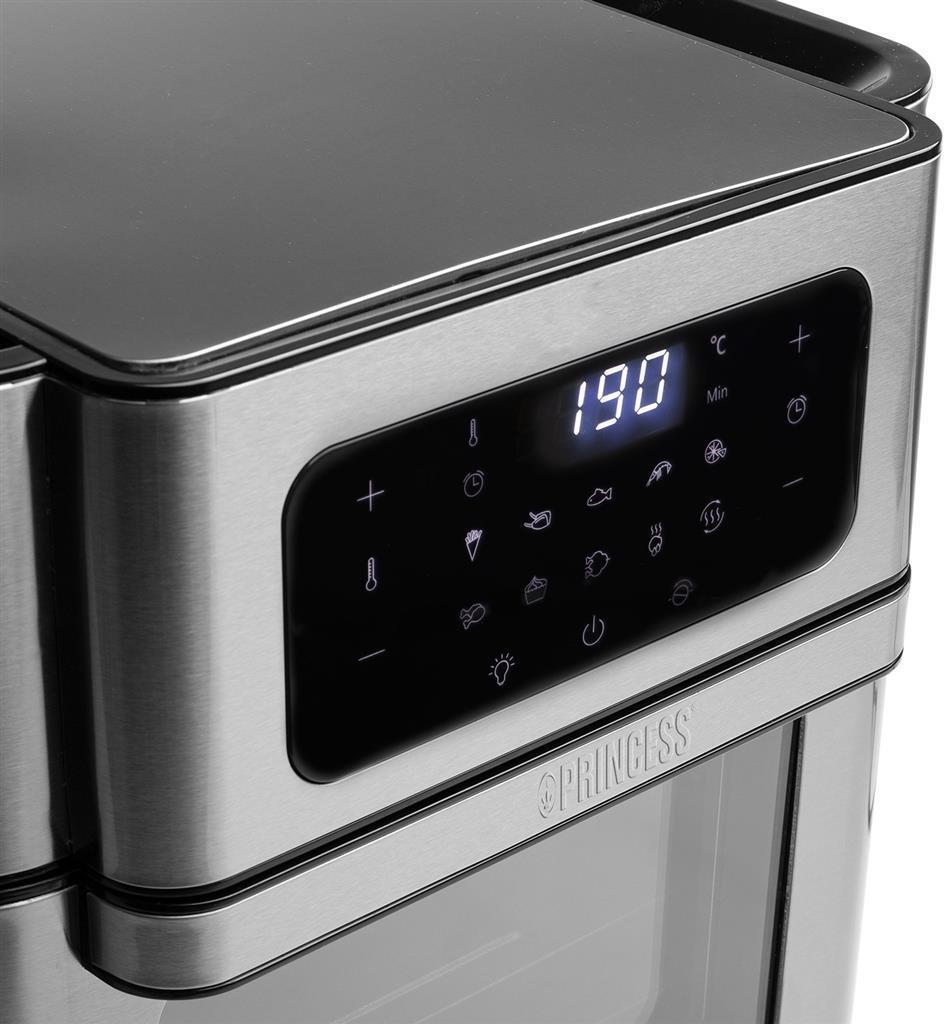 Princess Aerofryer 182065 Heißluftfritteuse 10 l 1500 W Silber