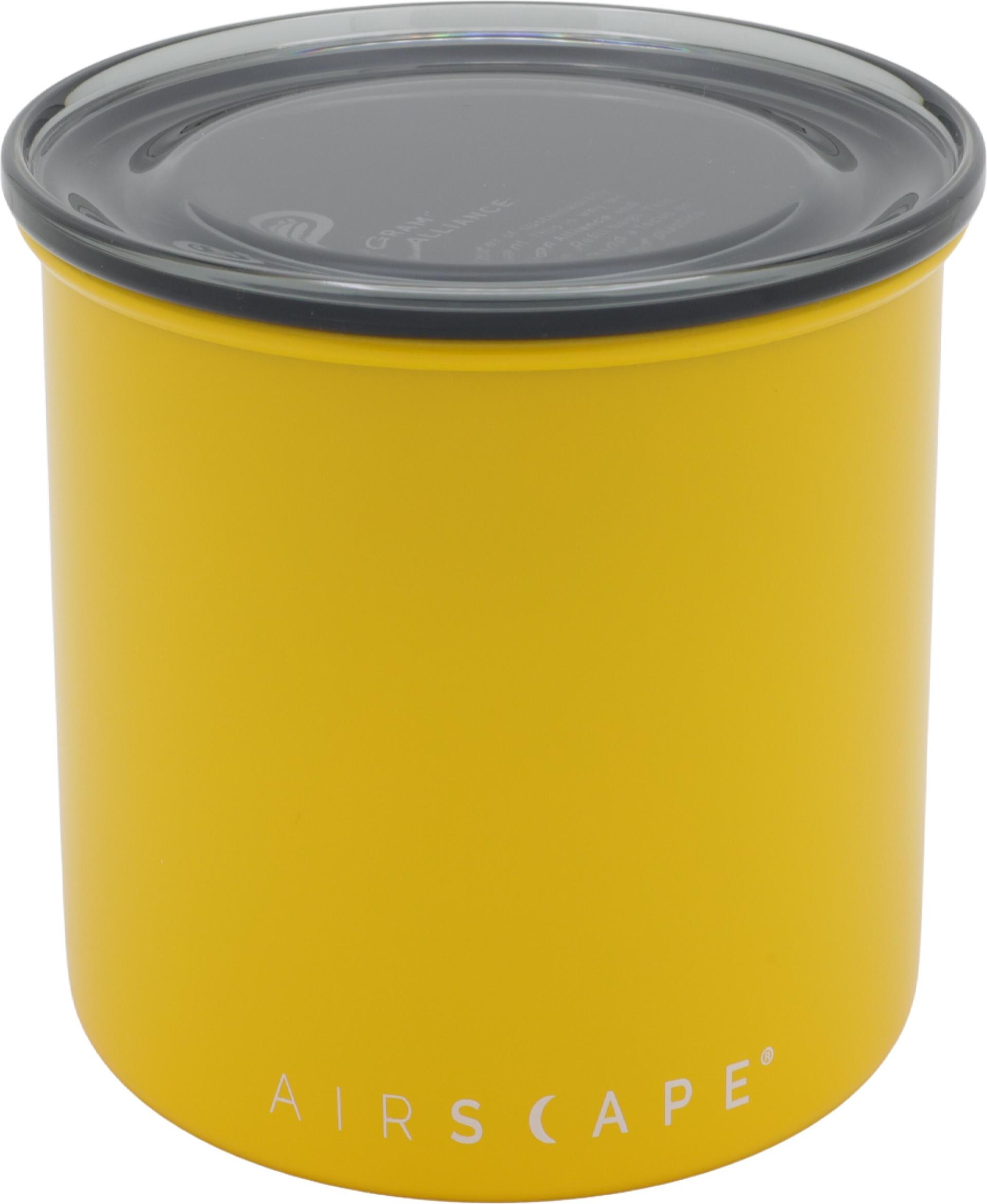 Airscape® Edelstahl-Aromabehälter klein, gelb matt (AS2504)