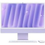 APPLE iMac Z1ET 59,62cm 23,5Zoll Standardglas M4 10C CPU/10C GPU/16C N.E. 16GB 256GB SSD Gbit Eth MM NumKey TID DE Violett (Z1ET-Z1ETD/A-07DEK9)