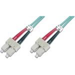 ACT 1 meter LSZH Multimode 50/125 OM4 fiber patch cable duplex with SC connectors. Sc-sc 50/125 om4 dup 1.00m (RL3701)