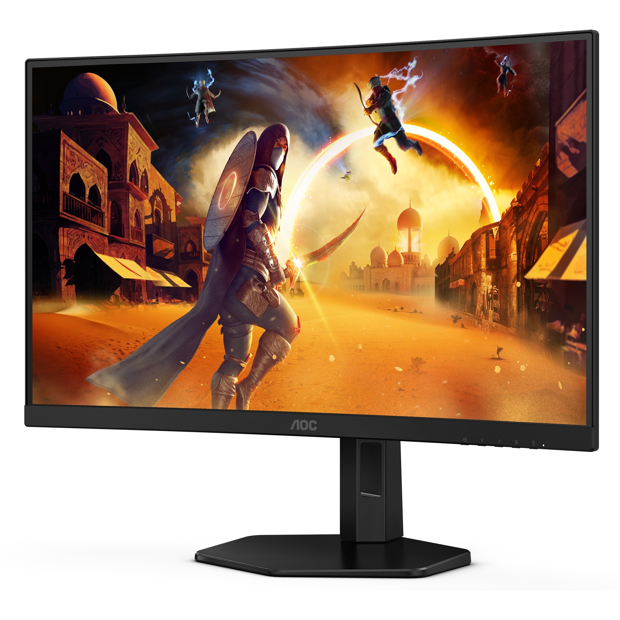 AOC CQ27G4X, Gaming-Monitor - (68.6 cm (27 Zoll), schwarz (matt), QHD, Fast VA, Curved, HDMI, DisplayPort, 180Hz Panel) [Energieklasse F] (CQ27G4X)