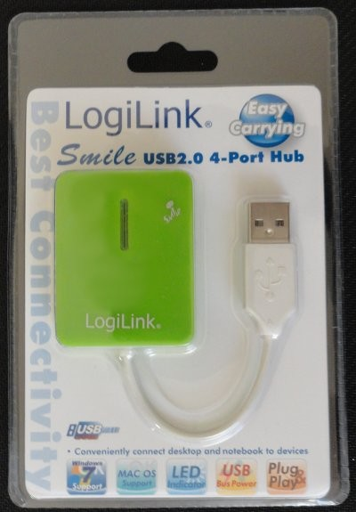 LogiLink Smile USB2.0 4-Port Hub (UA0138)