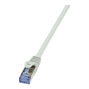 LogiLink RJ45 Netzwerk AnschlusskabelCat.7 Rohkabel S/FTP 1.00 m Grau vergoldete Steckkontakte, Flammwidrig, mit Rastnasenschutz LogiLink (CQ4032S)