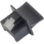 S/CONN maximum connectivity Netzwerkstecker, RJ-45 Staubschutz, schwarz VE20 (08-01021-20)